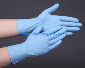 China Disposable Nitrile gloves with powdered / powder free supplier