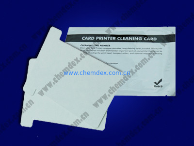 Zebra card printer TPCC-TS-Z156 cleaning kit/Zebra T-short cleaning card/zebra feeder short cleaning card supplier