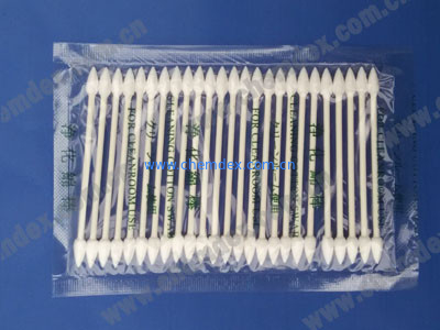 CS25-002 (Huby 340 CA-003) Cleanroom Cotton Swabs/paper handle cleanroom swab/cotton cleaning swab/huby340 cleaning swab supplier