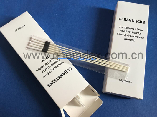 CH-PS543 optic fiber Cleaning Swab/2.5mm microfiber cleaning swabs/Apertures ideal Fibre Optic Connector supplier