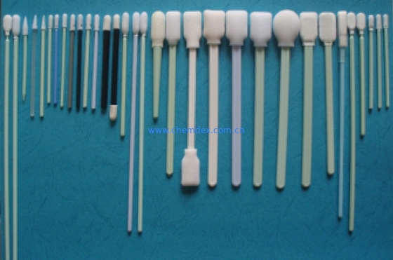 CH-PS758B ESD Cleanroom Polyster swab/3"ESD Cleanroom Swab/Anti-static cleaning swab/Class 100 polyester cleaning swab supplier